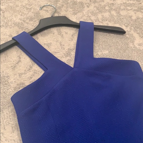 Electric Blue Sandro Mini Dress Size 2 - Picture 3 of 5